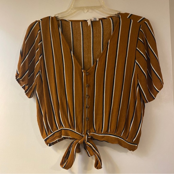 Sky & Sparrow Striped Blouse - Picture 3 of 3